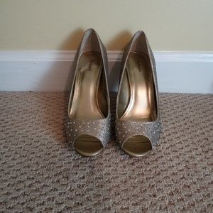 Style&Co. Gold Silver Sparkle Heel